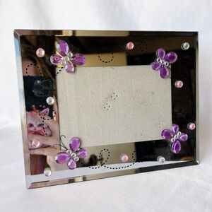 Vintage Y2K Butterfly Mirror Picture Frame